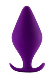 Анальная втулка Butt Plug with Handle Large Purple