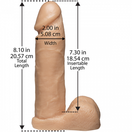 Страпон 8 Realistic Cock with Ultra Harness
