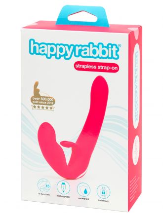 Безремневой вибрострапон Happy Rabbit Rechargeable Vibrating Strapless