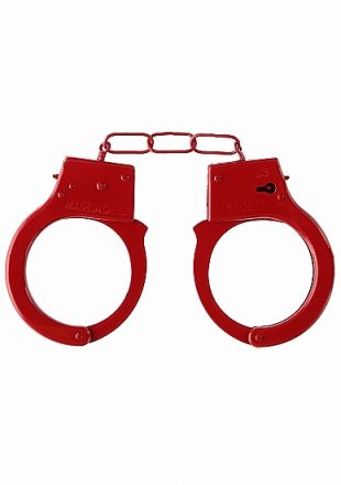 Металлические наручники Beginner&#039;s Handcuffs Red
