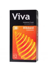 Ребристые презервативы Viva 12 шт