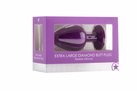 Анальная пробка Extra Large Diamond Purple