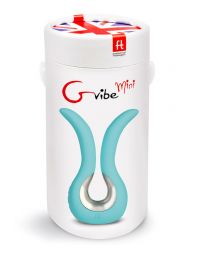 Бирюзовый универсальный массажер G-Vibe Mini