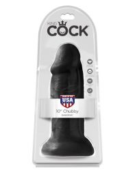 Фаллоимитатор King Cock 10 Chubby Black
